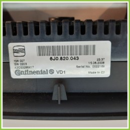Comandi Clima AC Riscaldamento Condizionatore CONTINENTAL A2C53286417 SEAT IBIZA 6J 1.2 6J0820043 2008 2013