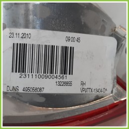 Fanale Fanalino Posteriore Destro DX VISTEON VP9TTX-13404 OPEL INSIGNIA G09 13226855 Usato