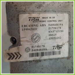Centralina ABS Modulo Pompa TRW EBC430NG 54084819A LANCIA YPSILON TE Originale Usato