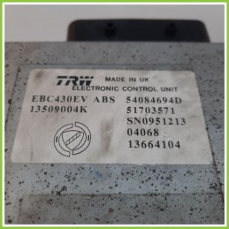 Centralina ABS Modulo Pompa TRW EBC430EV 54084694D LANCIA YPSILON TE Originale Usato