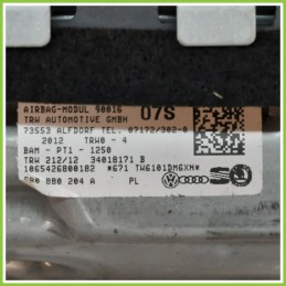 Airbag Passeggero Destro DX VOLKSWAGEN POLO 6R 1.2 6R0880204 2009 2012 TRW 34018172-B
