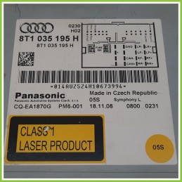 Autoradio AUDI A4 8K 2.0 TDI 8T1035195H 2007 2013 PANASONIC CQ-EA1870G