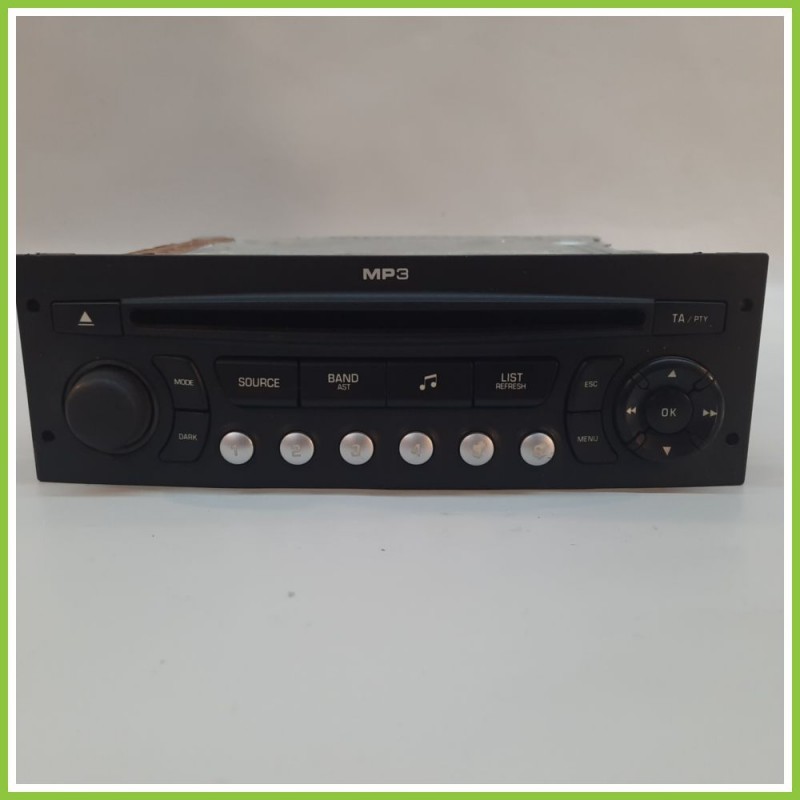 Autoradio PEUGEOT 207 1.4 96643698XT02 2006 2009 CONTINENTAL A2C53250038