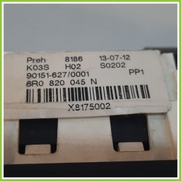 Comandi Clima AC Riscaldamento Condizionatore VOLKSWAGEN POLO 6R 1.2 6R0820045N 2009 2012