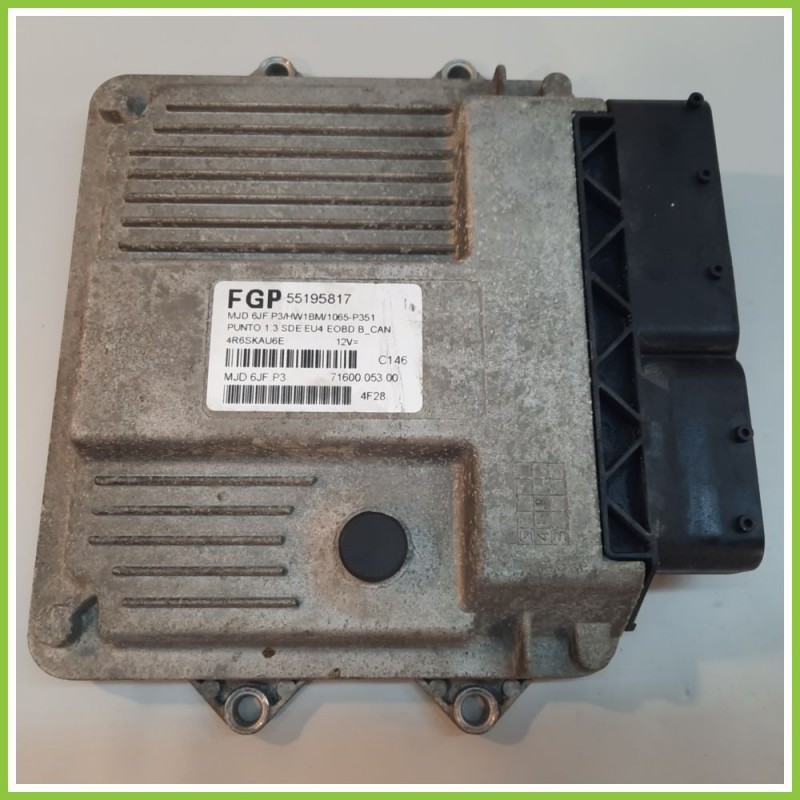 Centralina Motore Iniezione ECU MAGNETI MARELLI MJD6JF.P5 FIAT PUNTO 2U 1.3 16V MJT 55195817 2003 2007