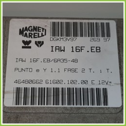 Centralina Motore Iniezione ECU MAGNETI MARELLI IAW16F.EB FIAT PUNTO 1a Serie 46480662 1993 1999