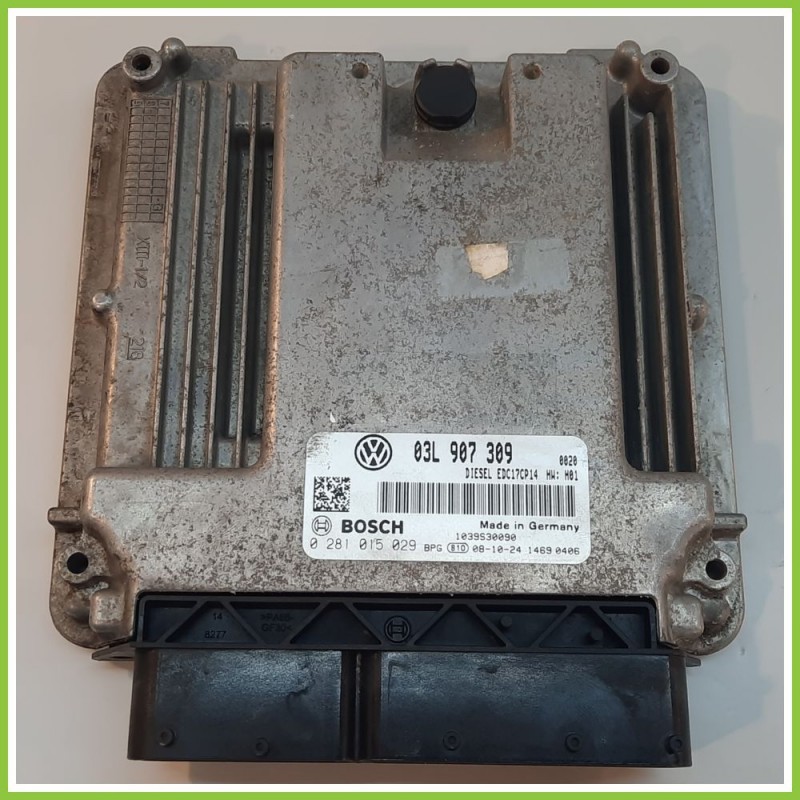 Centralina Motore Iniezione ECU BOSCH 0281015029 VOLKSWAGEN GOLF 5K/AJ 2.0 TDI 03L907309 2008 2012