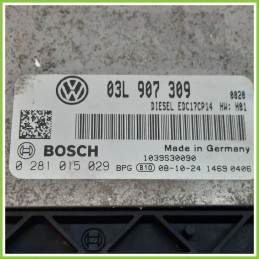 Centralina Motore Iniezione ECU BOSCH 0281015029 VOLKSWAGEN GOLF 5K/AJ 2.0 TDI 03L907309 2008 2012