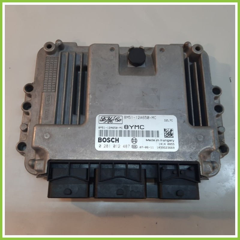 Centralina Motore Iniezione ECU BOSCH 0281012487 FORD C-MAX CB3 1.6 8M51-12A650-MC 2007 2011