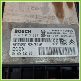 Centralina Motore Iniezione ECU BOSCH 0281013331 PEUGEOT 307 1.6 16V 9662213180 2005 2008