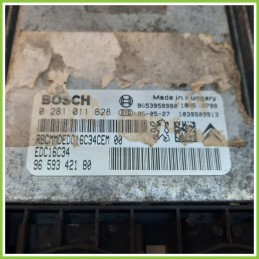 Centralina Motore Iniezione ECU BOSCH 0281011628 PEUGEOT 206 16V 9659342180 1998 2009