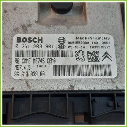 Centralina Motore Iniezione ECU BOSCH 0261208901 PEUGEOT 206 1.6 16V 9661383980 1998 2009