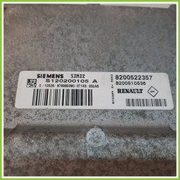 Centralina Motore Iniezione ECU SIEMENS S120200105A RENAULT CLIO 3a Serie 1.2 16V 8200522357 2005 2009