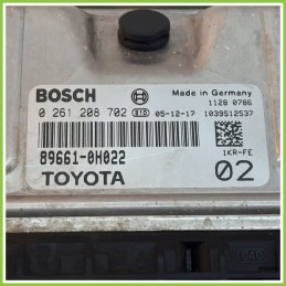 Centralina Motore Iniezione ECU BOSCH 0261208702 TOYOTA AYGO 1a Serie 1.0 12V 89661-0H022 2005 2014