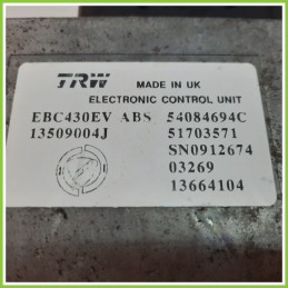 Centralina ABS Modulo Pompa TRW EBC430EV 51703571 LANCIA YPSILON TE Originale Usato