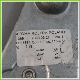 Alzacristalli Alzavetro Manuale Anteriore Sinistro SX FIAT PANDA 2Q 46803654 2003 2010