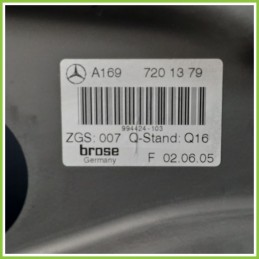Alzacristalli Alzavetro Elettrico Anteriore Sinistro SX MERCEDES-BENZ Classe B T245 A1697201379 2005 2013 BROSE