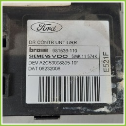 Motorino Alzavetro Posteriore Sinistro SX FORD FOCUS CAP 5 Porte 1430352 2004 2008 BROSE 981536-110