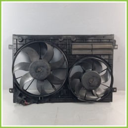 Elettroventola Radiatore Motore SIEMENS 13-55D300185 VOLKSWAGEN PASSAT 3C 2.0 TDI 1K0121207AD BMP 2005 2010