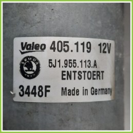Tergi Cristallo SKODA ROOMSTER 5J 1.4 16V 5J1955113A 2006 2010 VALEO 405.119