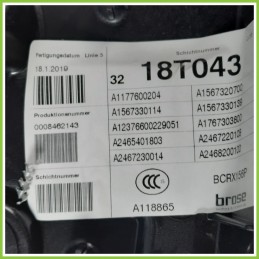 Alzacristalli Alzavetro Elettrico Posteriore Sinistro SX MERCEDES-BENZ Classe GLA X156 A1767303800 2017 2020 BROSE BCRX156P