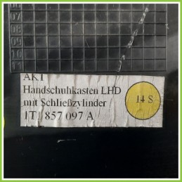 Cassetto Portaoggetti Cruscotto Destro DX VOLKSWAGEN TOURAN 1T 2.0 TDI ITI857097A 2003 2010