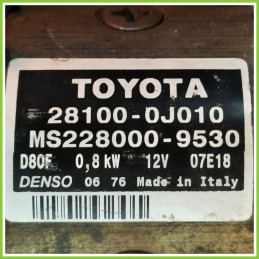 Motorino Avviamento DENSO MS2280009530 TOYOTA YARIS JPP 28100DJ010