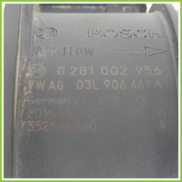 Debimetro Misuratore Massa Aria BOSCH 0281002956 VOLKSWAGEN TIGUAN AD1 2.0 TDI 03L906461AQ 2016