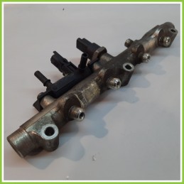 Rail con iniettori carburante FIAT ULYSSE 2F RHW 2.0 JTD 9641654080 2002 2010 BOSCH 044521017