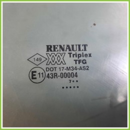 Cristallo Laterale Scendente Anteriore Sinistro SX RENAULT MEGANE 1a Serie 4 Porte 7700828301 1996 1999