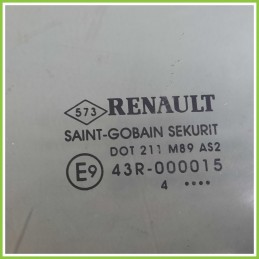 Cristallo Laterale Scendente Posteriore Sinistro SX RENAULT MODUS 1a Serie 8200209956 2004 2008 SAINT-GOBAIN