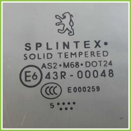 Cristallo Laterale Scendente Anteriore Sinistro SX PEUGEOT 307 5 Porte 920L8 2005 2008 SPLINTEX