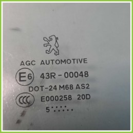Cristallo Laterale Scendente Posteriore Sinistro SX PEUGEOT 307 5 Porte 9203FJ 2005 2008