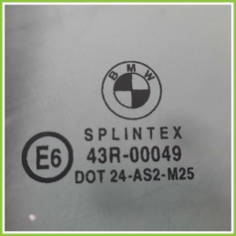 Cristallo Laterale Compasso Posteriore Sinistro SX BMW Serie 3 E36 Cabrio 2 Porte 51368132655 1993 2000 SPLINTEX
