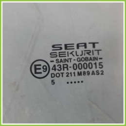 Cristallo Laterale Scendente Posteriore Sinistro SX SEAT IBIZA 6L 5 Porte 6L4845025A 2001 2009 SEKURIT
