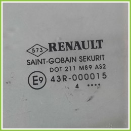 Cristallo Laterale Scendente Posteriore Sinistro SX RENAULT MODUS 1a Serie 5 Porte 8200209956 2004 2008 SAINT-GOBAIN