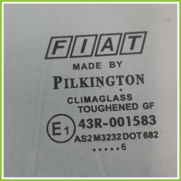 Cristallo Laterale Scendente Posteriore Sinistro SX FIAT GRANDE PUNTO 2Y 5 Porte 51869151 2005 2008 PILKINGTON