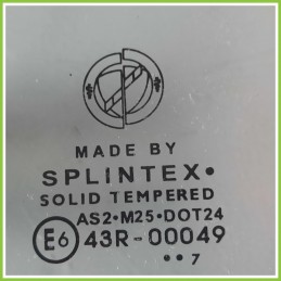 Cristallo Laterale Scendente Anteriore Sinistro SX FIAT IDEA 4D/2S 5 Porte 51754279 2003 2012 SPLINTEX