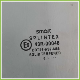Cristallo Laterale Scendente Anteriore Sinistro SX SMART COUPE C450 3 Porte 43R00048 1998 2004 SPLINTEX