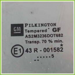 Cristallo Laterale Scendente Posteriore Sinistro SX OPEL ASTRA A04 5 Porte 93183275 2004 2011 PILKINGTON