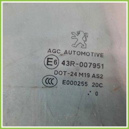 Cristallo Laterale Scendente Posteriore Destro DX PEUGEOT 5008 5 Porte 9204S3 2009 2015