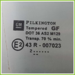 Cristallo Laterale Scendente Anteriore Destro DX OPEL ZAFIRA T98 5 Porte 90579660 1999 2005 PILKINGTON
