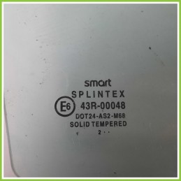 Cristallo Laterale Scendente Anteriore Destro DX SMART COUPE C450 3 Porte 43R00048 1998 2004 SPLINTEX