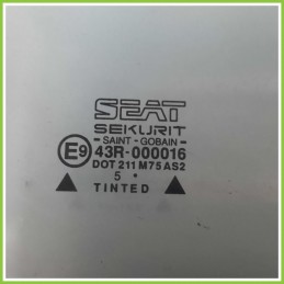 Cristallo Laterale Scendente Anteriore Destro DX SEAT IBIZA 6K 6K4845202C 1993 2001 SEKURIT