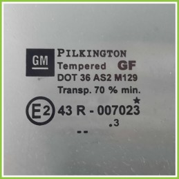 Cristallo Laterale Scendente Anteriore Destro DX OPEL ZAFIRA T98 5 Porte 90579660 1999 2005 PILKINGTON