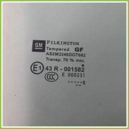 Cristallo Laterale Scendente Posteriore Destro DX OPEL ZAFIRA A05 5 Porte 93184338 2005 2010 PILKINGTON