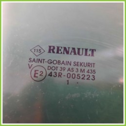Cristallo Laterale Scendente Posteriore Destro DX RENAULT CLIO 3a Serie 5 Porte 8200427644 2009 2013 SAINT-GOBAIN