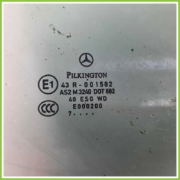 Cristallo Laterale Scendente Anteriore Destro DX MERCEDES-BENZ Classe A W/C169 5 Porte A1697250210 2004 2013 PILKINGTON