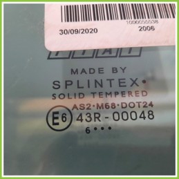 Cristallo Laterale Scendente Anteriore Sinistro SX FIAT GRANDE PUNTO 2Y 3 Porte 51869141 2005 2008 SPLINTEX