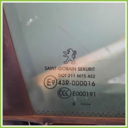 Cristallo Laterale Scendente Anteriore Destro DX PEUGEOT 308 5 Porte 374017033009 2007 2014 SAINT-GOBAIN